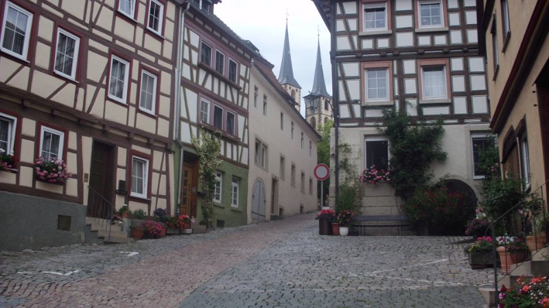 Bad Wimpfen-Blick zur Ev.Kirche.JPG - Bad Wimpfen am Neckar - Blick zur Evangelischen Kirche